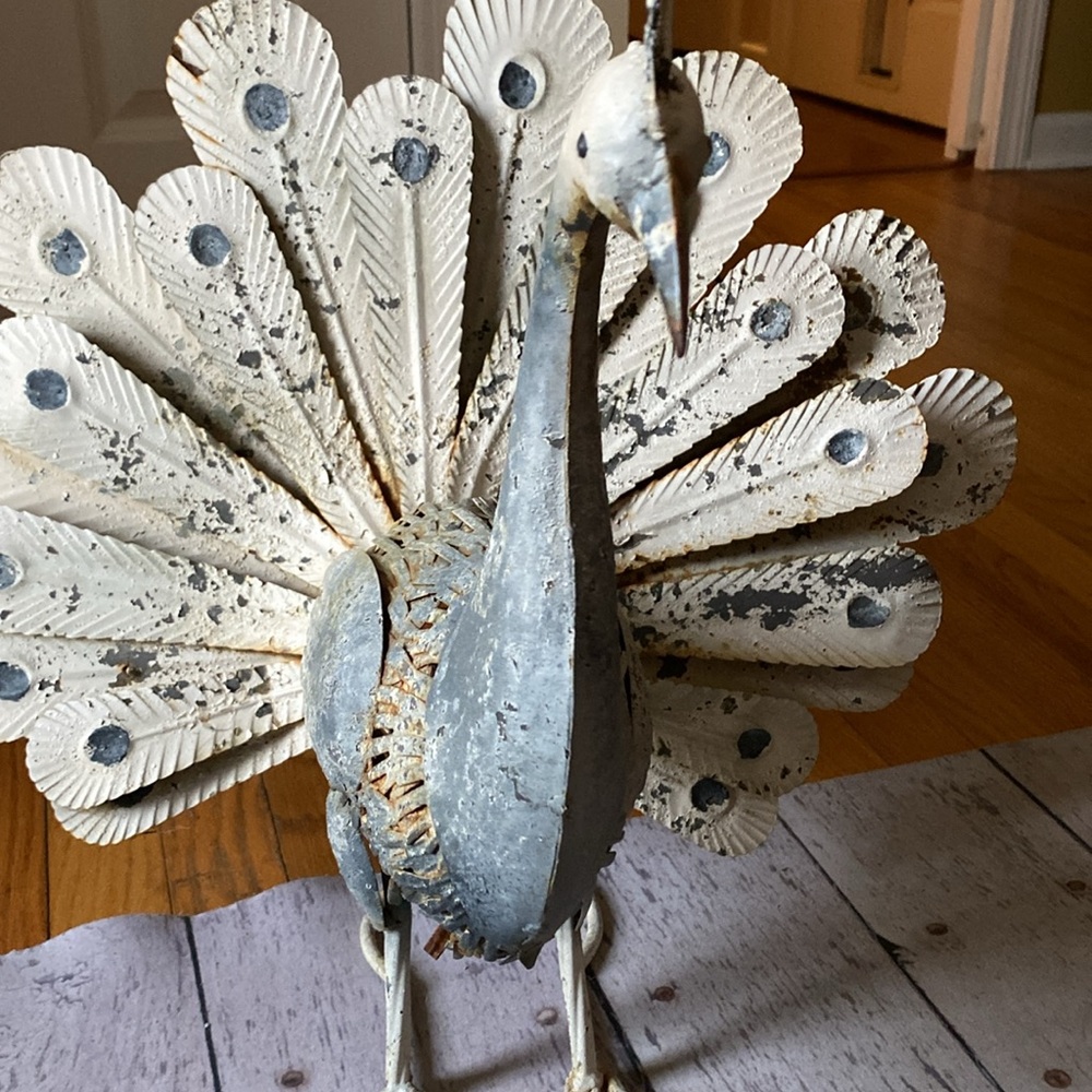 Metal peacock